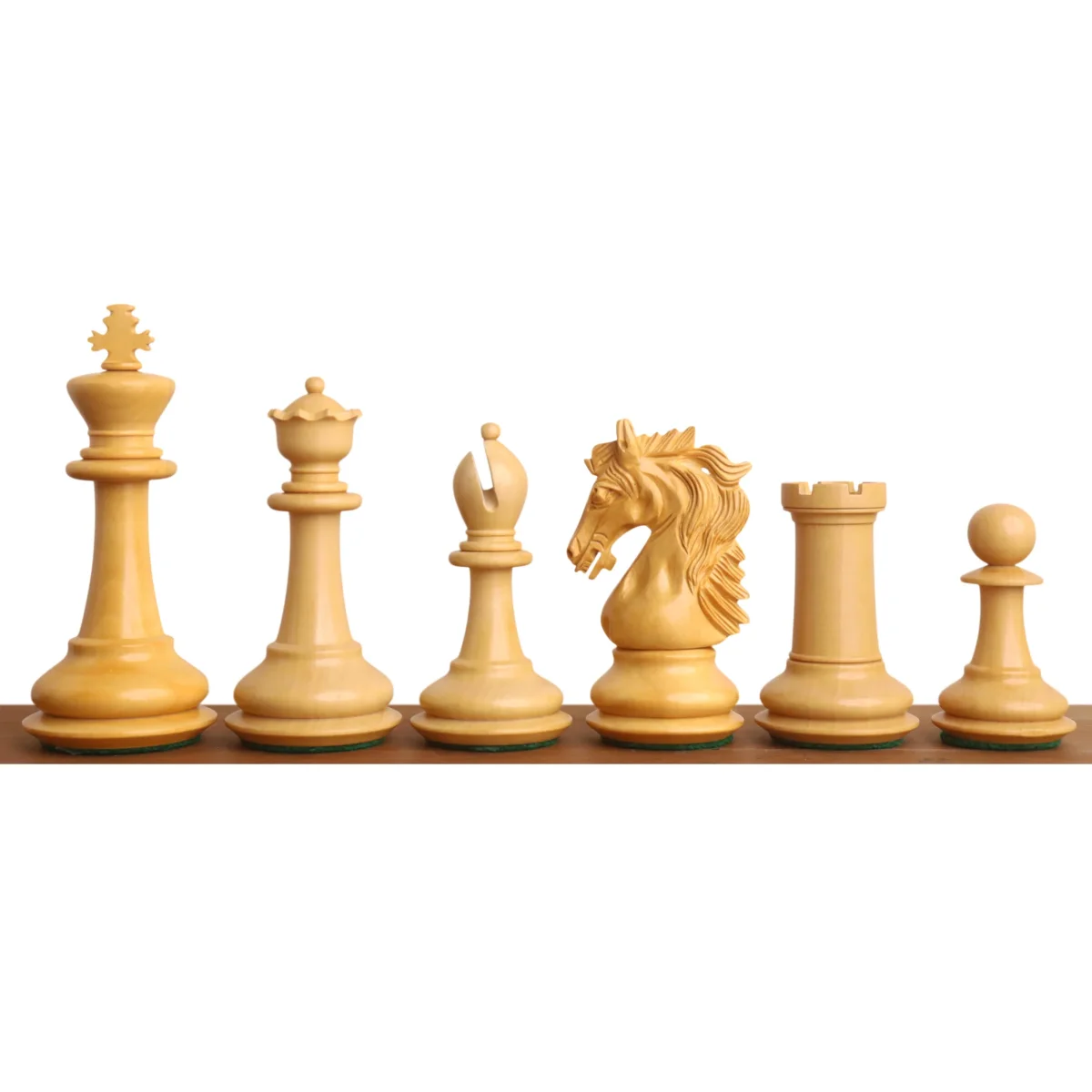 3.9" Heritage Series Staunton Chess set- Chess Pieces Only- Ebony Wood & Boxwood – Image 4