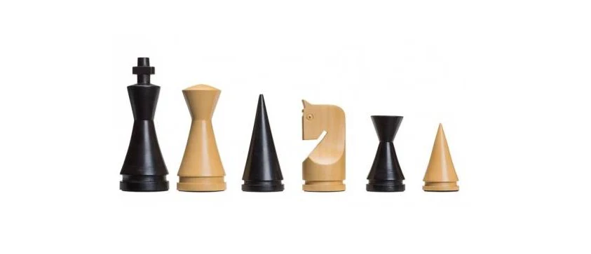 Pièces d'Échecs Style Art Moderne