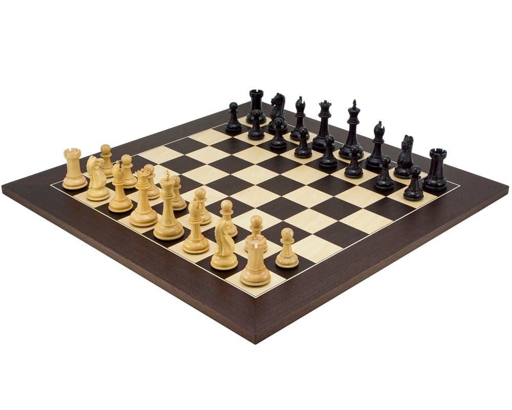 Ensemble d'Échecs Oxford Série Noir et Wengé