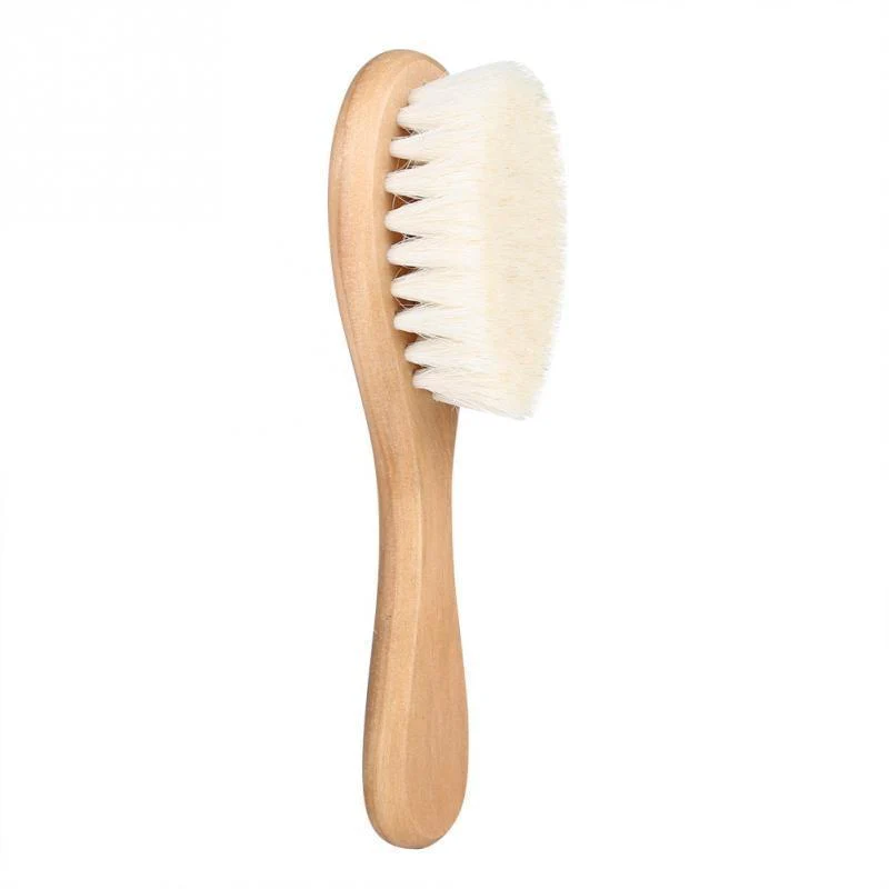 Natural Wool Baby Wooden Brush – Image 6